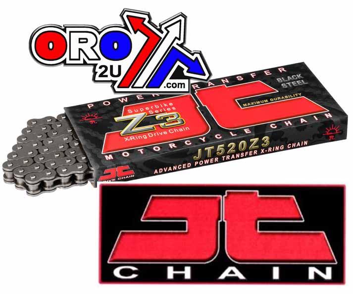 DRIVE CHAIN SUPER HEAVY DUTY X-RING 520Z3 110L BLACK JTC520Z3110RL