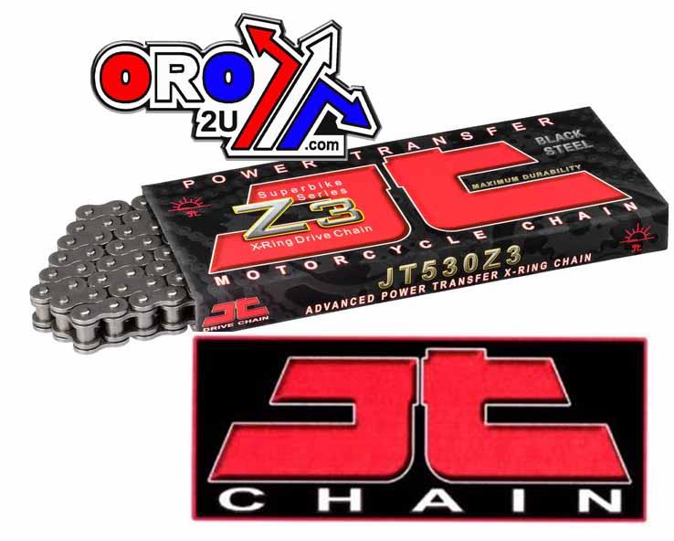 DRIVE CHAIN SUPER HEAVY DUTY X-RING 530Z3 110L BLACK JTC530Z3110RL