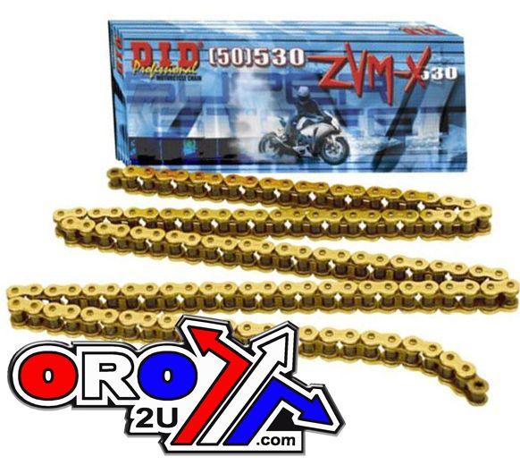 DID 530ZVM-X GOLD CHAIN 116L, DID530ZVMXGG116, 530ZVM-X, 3012656, ROAD, MC
