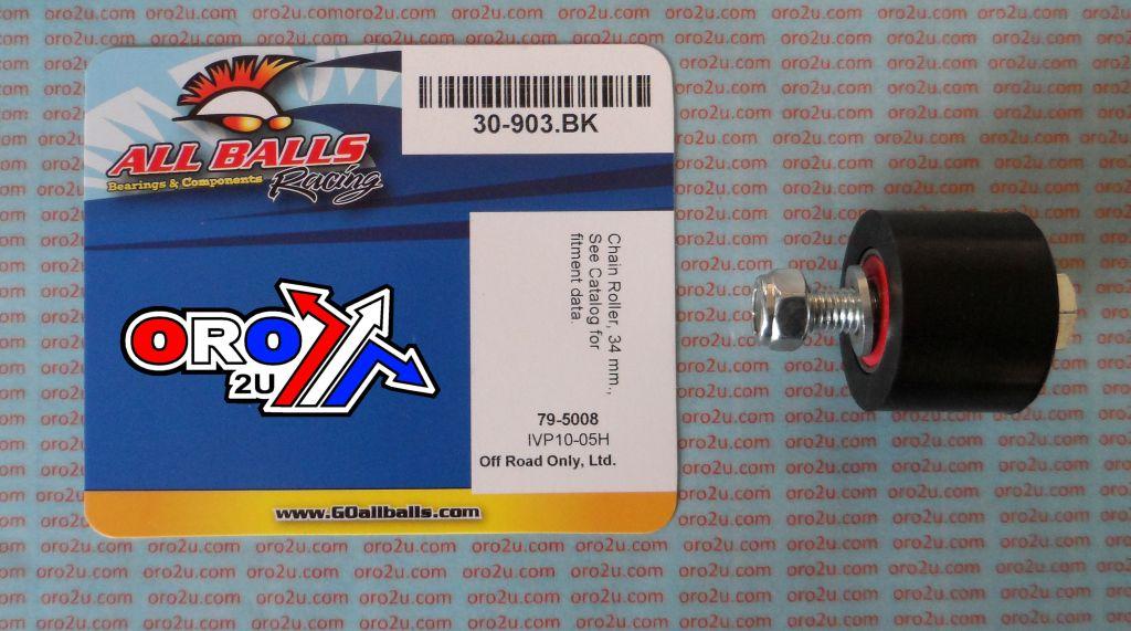 CHAIN ROLLER BLACK D34x24, ALLBALLS 79-5008 MX, ATVs