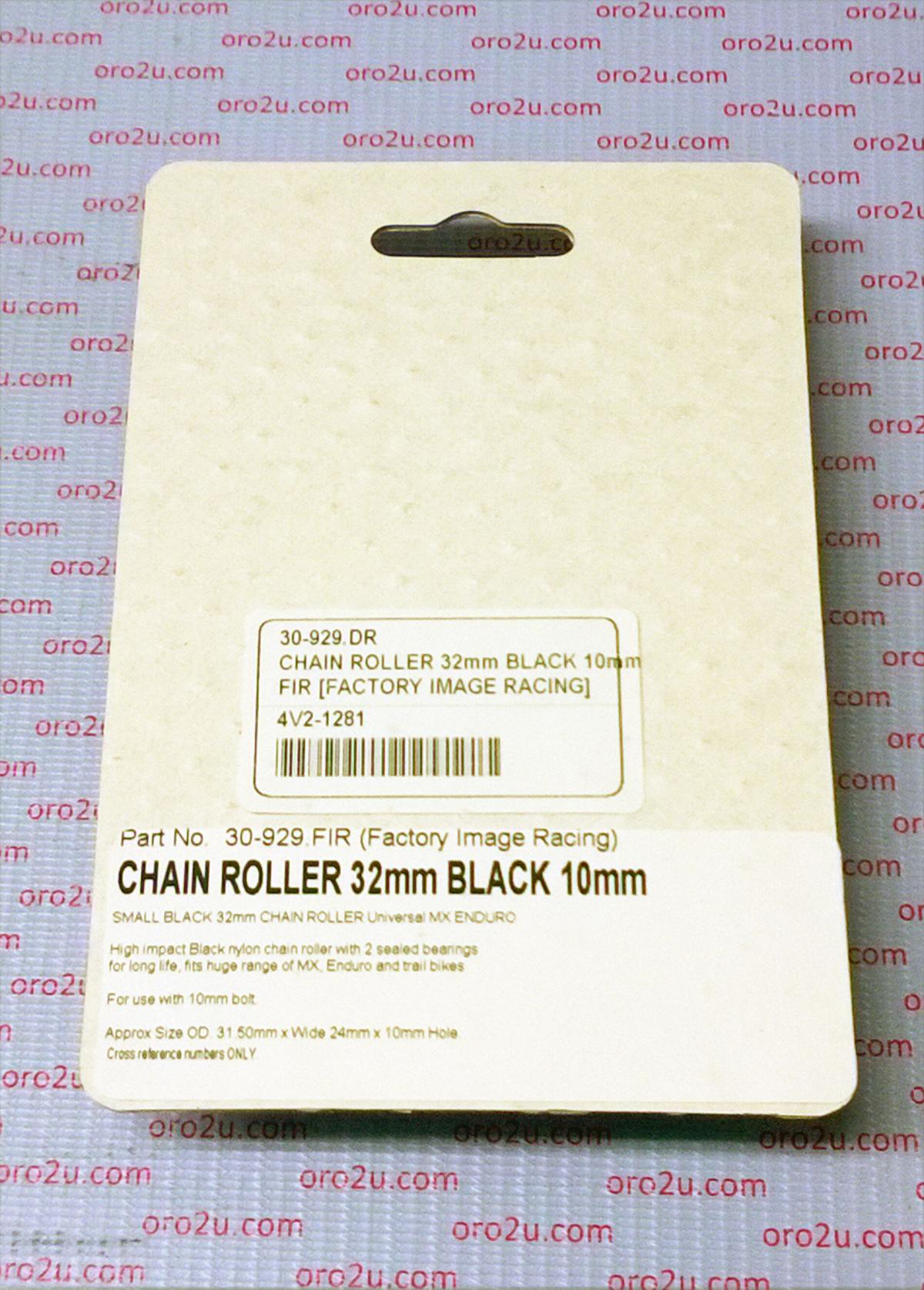 CHAIN ROLLER BLACK IDxODxW 10x32x24, LONG LASTING / 32MM OD
