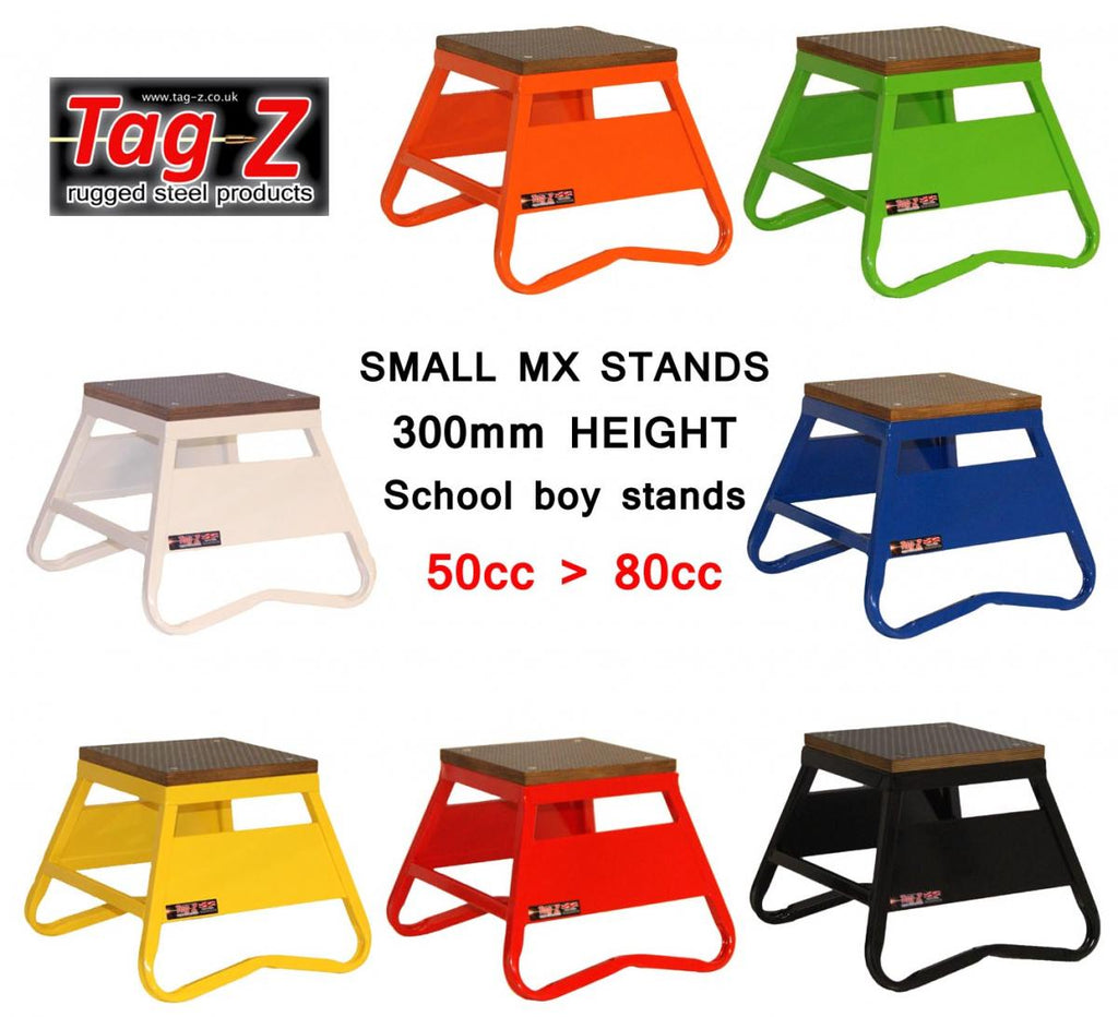 HEAVY DUTY STEEL BOX STAND MX, SMALL / 300mm HIGH MX STAND, BLACK