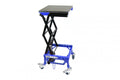 TAGZ WHEEL ABOUT LIFT BLUE BLACK HYDRAULIC SCISSOR STAND MAX LIFT WEIGHT 150KG