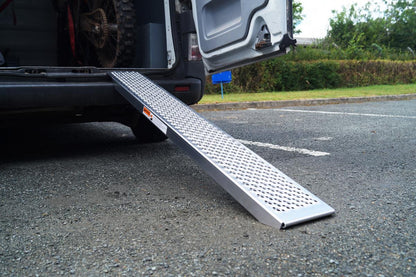 LIGHTWEIGHT LOADING RAMP 150x20cm, MOTORCYCLE QUAD ATV ACCESS ALUMINUM, MAX LOAD 200 KG PER RAMP