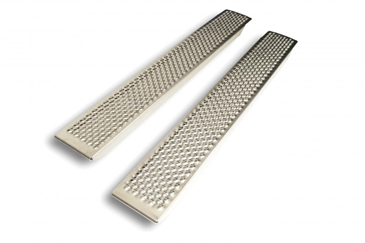 ALUMINIUM LOADING RAMPS PAIR 1500mm X 200mm 400 KG COMBINED CAPACITY MOTORCYCLE ATV UTV
