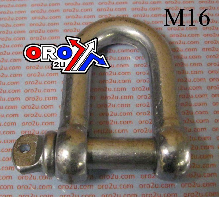 EACH SHACKLE M16 WIRE ROPE STRAP, D SHACKLE 5042