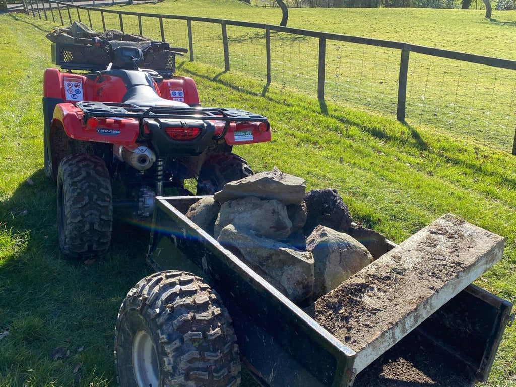 ATV BOX TRAILER 600KG 2Wheel, QUAD BIKE TRAILER / BLACK, EXTRA CARRIAGE CHARGE!!