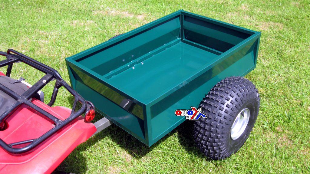 ATV BOX TRAILER 600KG 2WHEEL QUAD BIKE TRAILER GREEN EXTRA CARRIAGE CHARGE!!