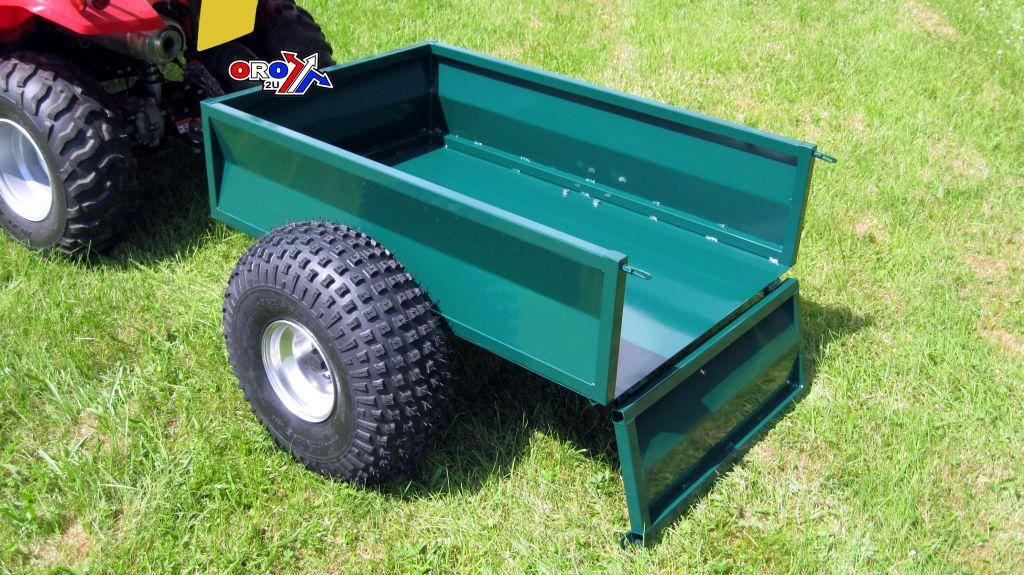 ATV BOX TRAILER 600KG 2WHEEL QUAD BIKE TRAILER GREEN EXTRA CARRIAGE CHARGE!!