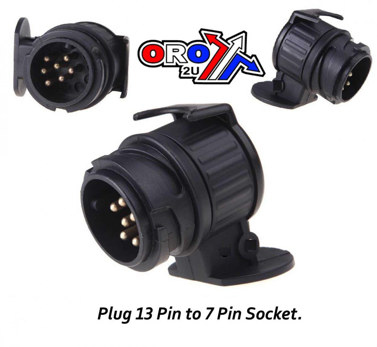 PLUG 13 PIN TO 7 PIN SOCKET EACH, / SOCKET ADAPTER, RE 6005