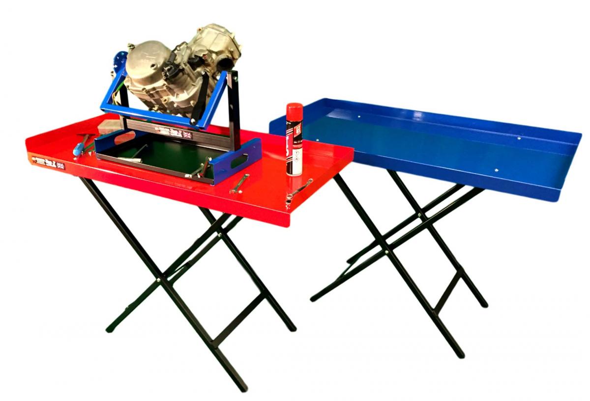 TAG-Z PRO FOLDING X-BENCH, RED / TABLE / WORK TOP