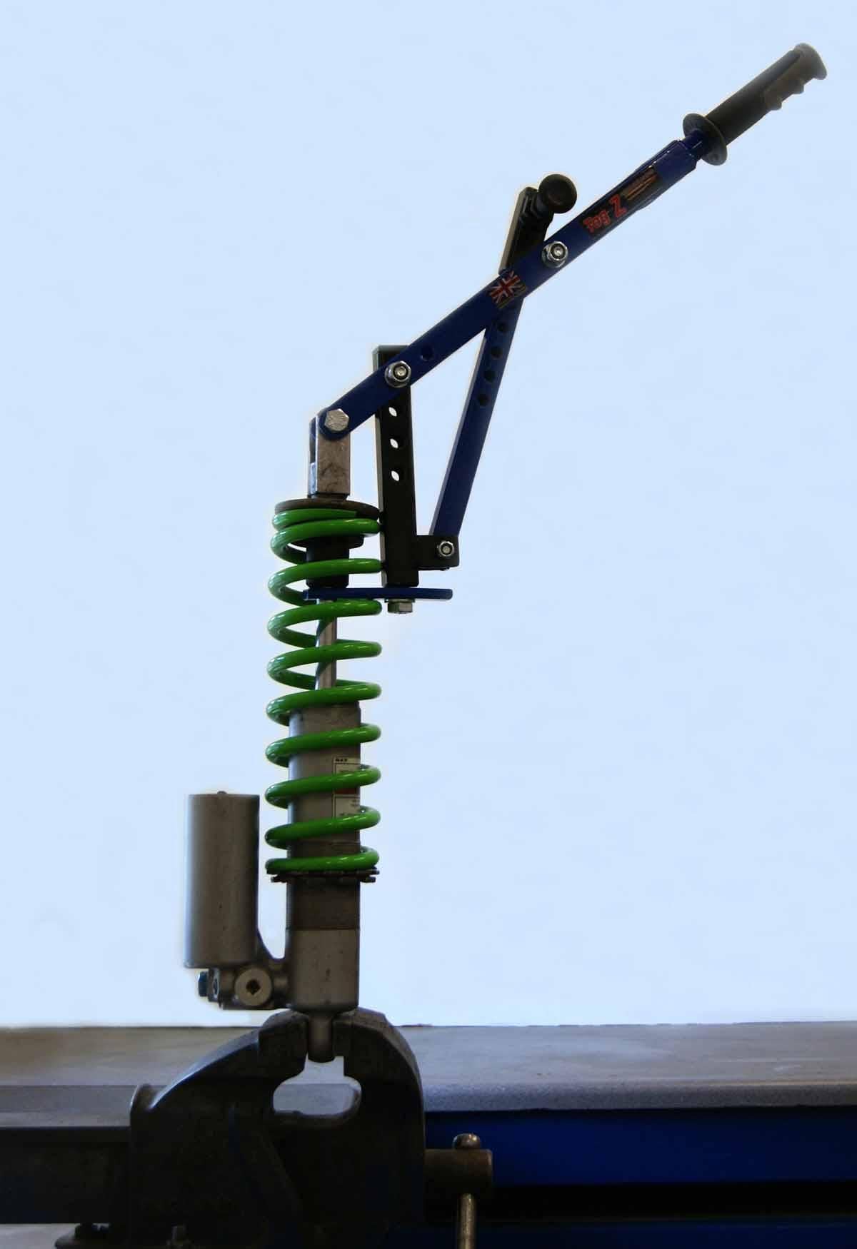 SHOCK SPRING COMPRESSOR RD/BK, WITH PIN LOCKING PLUNGER TOOL