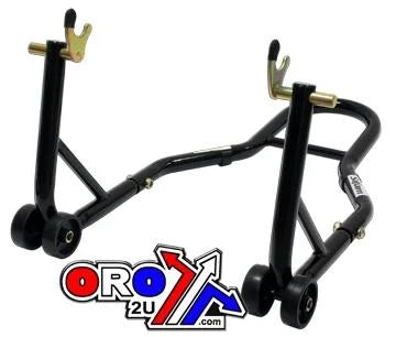 STAND UNIVERSAL BLACK, REAR ROAD BIKE PIT STAND