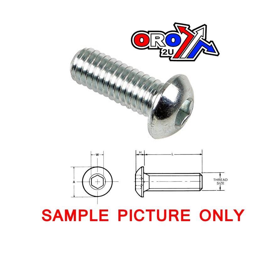 M8x80 BUTTON HEAD BOLT BZP