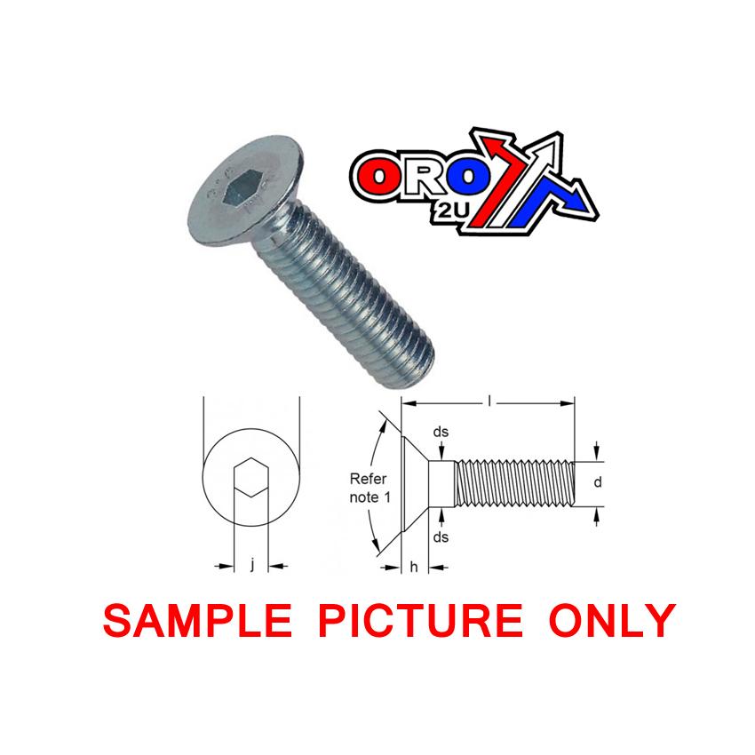 M5x60 BOLT CSK BZP