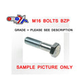 M16X100 BOLT HEX BZP EACH