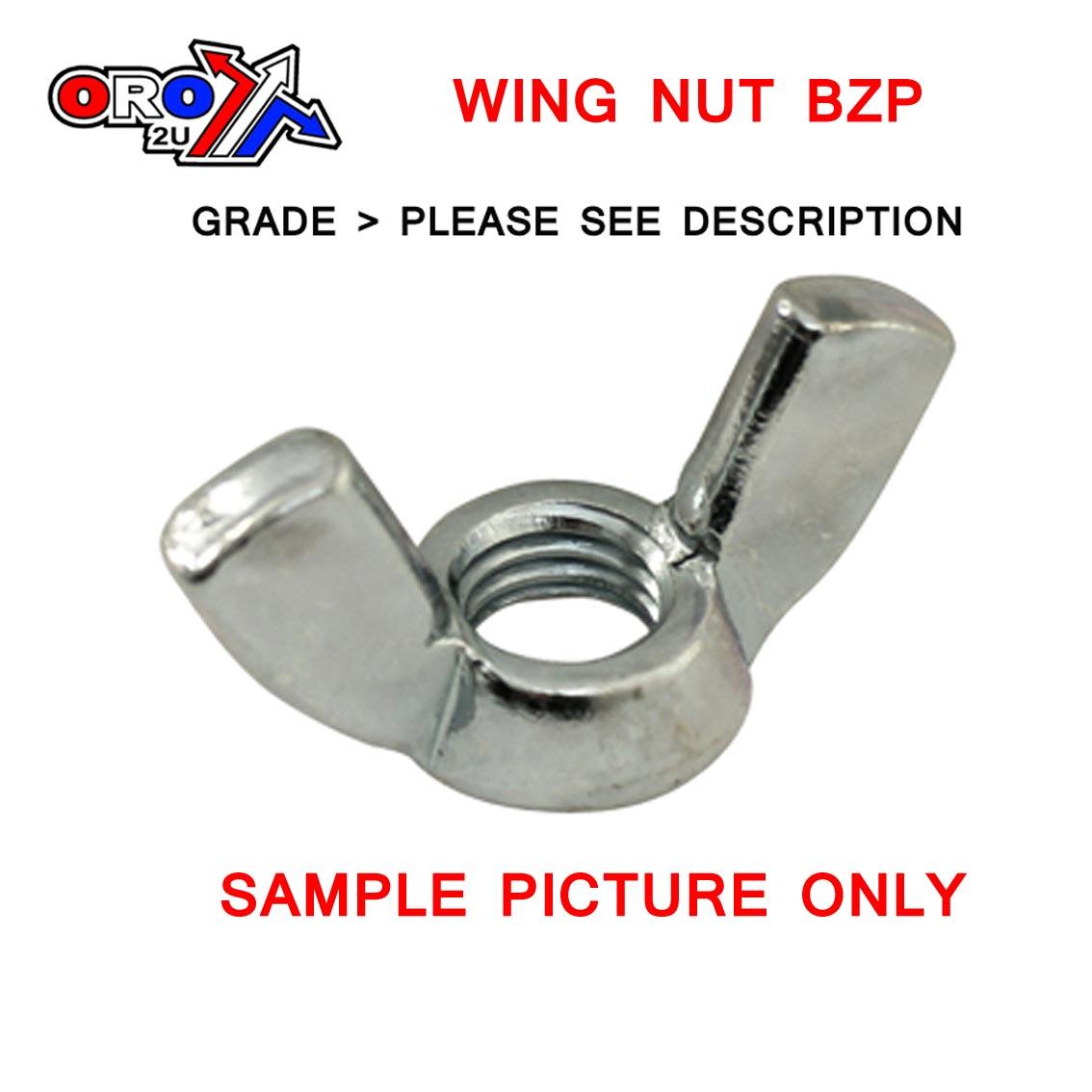 M10 STANDARD WING NUT BZP
