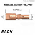MB25 GAS DIFFUSER / ADAPTOR, FOR M6 CONTACT TIP, 110-102 142.0001
