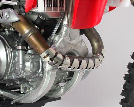 HEADER PIPE PROTECTOR 4stk., FINISH: ANODIZED BLACK, FIR BRAND 4 Stroke Exhaust Guard