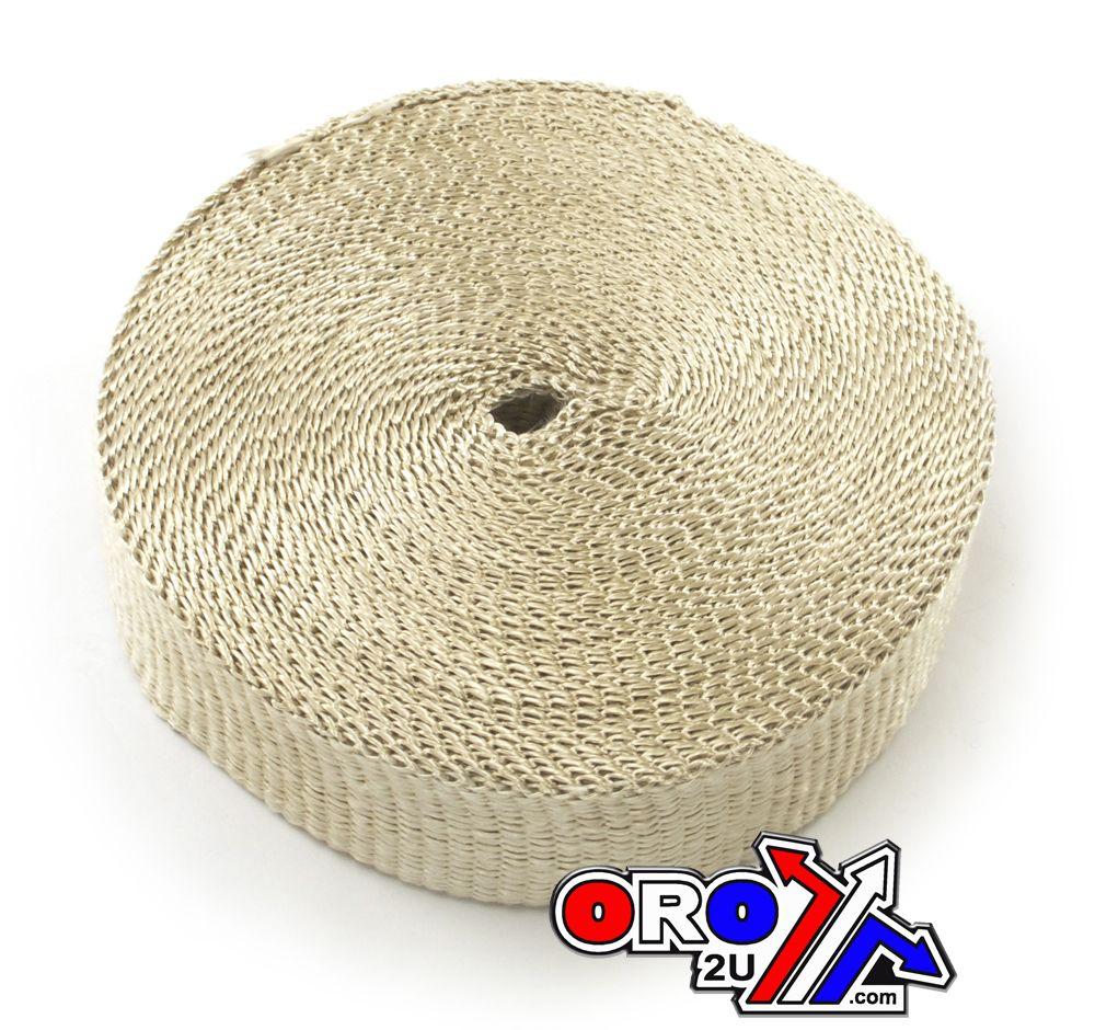 2x50' TAN EXHAUST WRAP, Manifold Downpipe High temperature Tape, HX500-2000