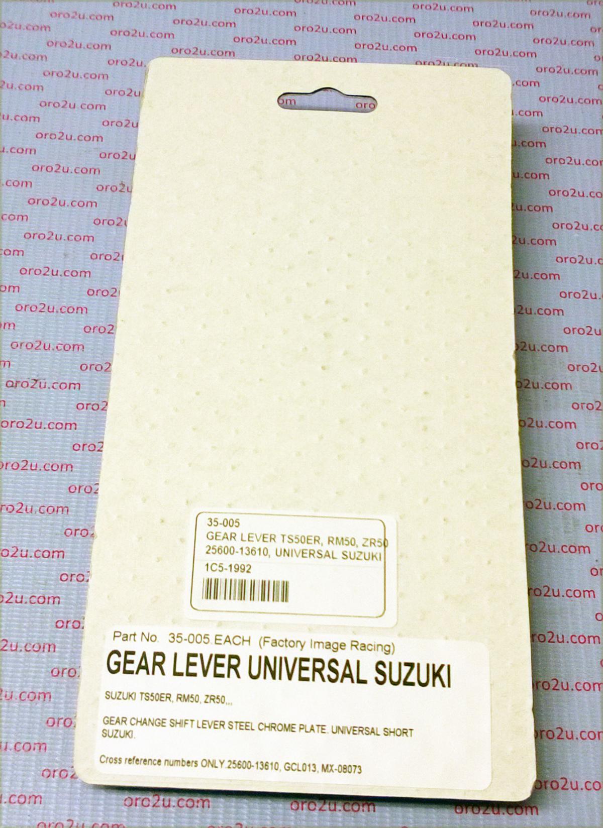 GEAR LEVER TS50ER, RM50, ZR50, 25600-13610, UNIVERSAL SUZUKI