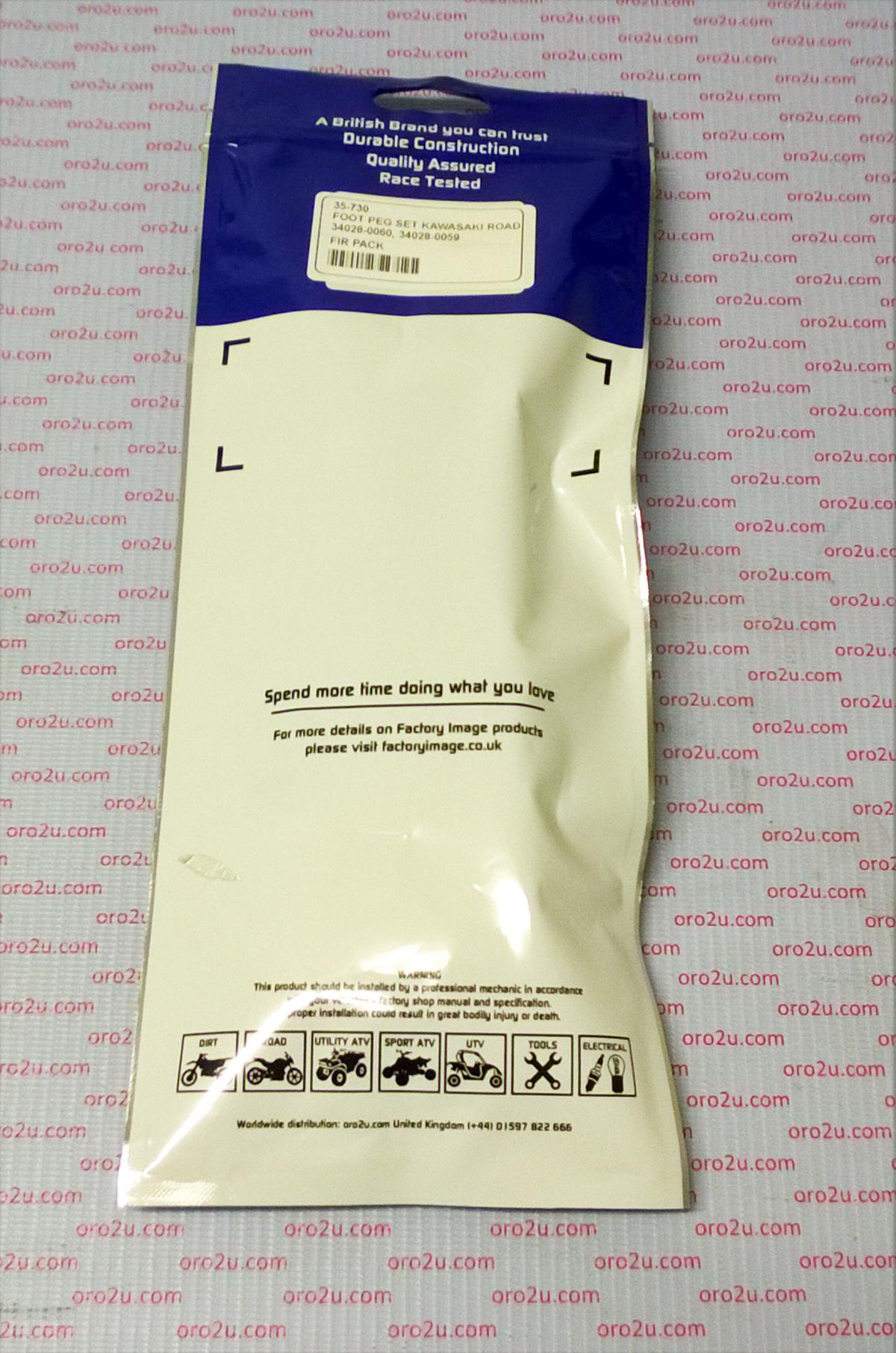 FOOT PEG SET FRONT KAWASAKI NINJA ZX-6R 9R 10R 650R Z1000 ZZR 600 1200 34028-0060 34028-0059