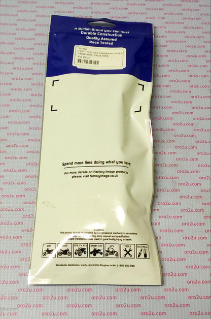 FOOT PEG SET FRONT KAWASAKI NINJA ZX-6R 9R 10R 650R Z1000 ZZR 600 1200 34028-0060 34028-0059