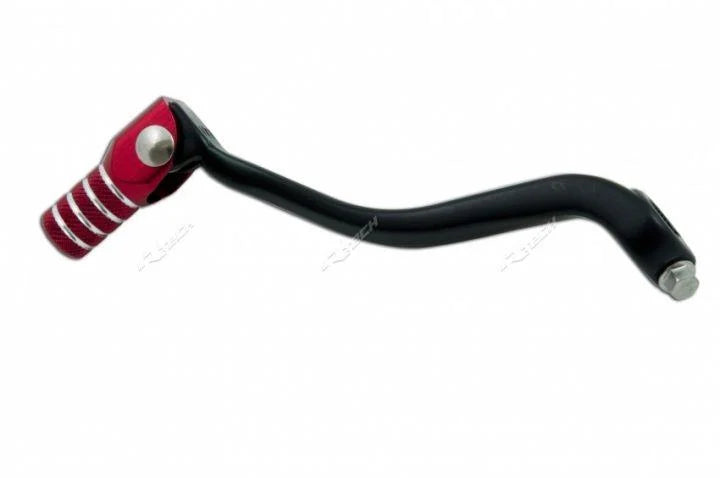 GEAR LEVER SHIFT CR125 BLK/RD, ALUMINIUM FORGED 24700-KZ4-J10, RTECH R-LEVC00CR003