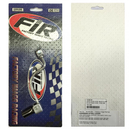 GEAR LEVER SILVER STEEL 1986 - 1993 KAWASAKI KX 80 125 250 500 13156-1240