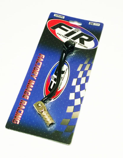 GEAR LEVER BLACK KXF RMZ 250, ALUMINIUM FORGED 13156-0030, FIR BRAND, BLACK & TITANIUM