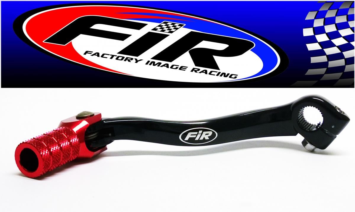 GEAR LEVER SHIFT 04-09 CRF 250, ALUMINIUM FORGED 24700-KRN-000, FIR BRAND, BLACK & RED