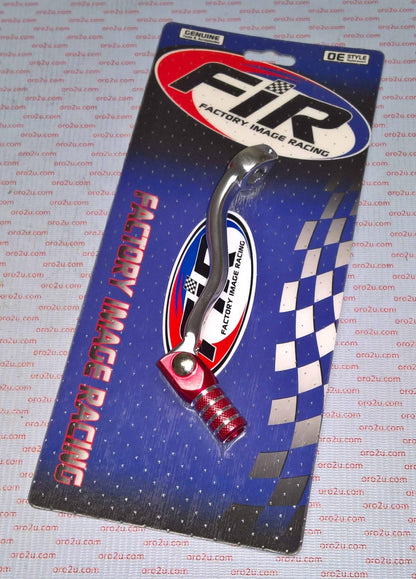 GEAR LEVER SHIFT 04-09 CRF250, SILVER / RED TIP MX-06133-1RD