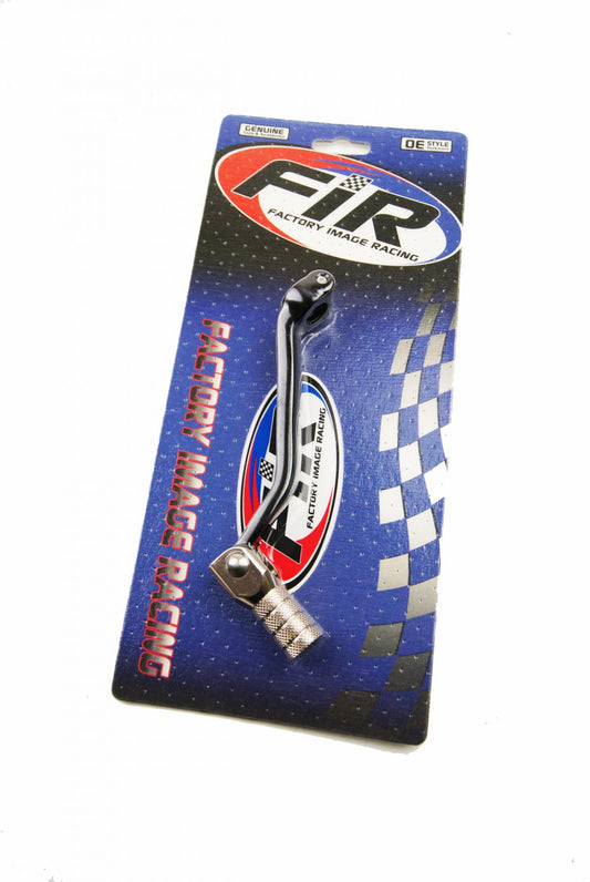 GEAR LEVER BLACK KX 125 03-05, ALUMINIUM FORGED 13156-1493, FIR BRAND, BLACK & TITANIUM