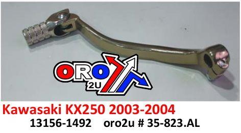 GEAR LEVER ALU KX250 03-04, 13156-1492 FORGED ALUMINUM