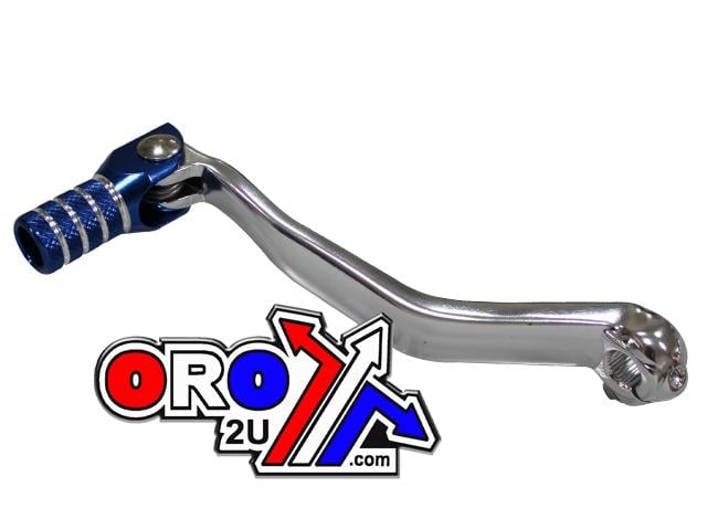 GEAR LEVER SILVER / BLUE TIP, ALUMINIUM YZ125 / YZ250