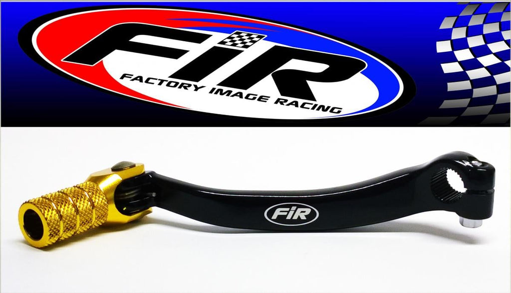 GEAR LEVER SHIFT RMZ 450 05-07, ALUMINIUM FORGED 25600-35G00, FIR BRAND, BLACK & GOLD