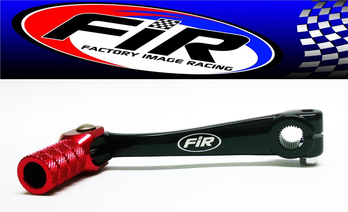 GEAR LEVER SHIFT CRF 50 01-17, ALUMINIUM FORGED 24701GEL770, FIR BRAND, BLACK & RED