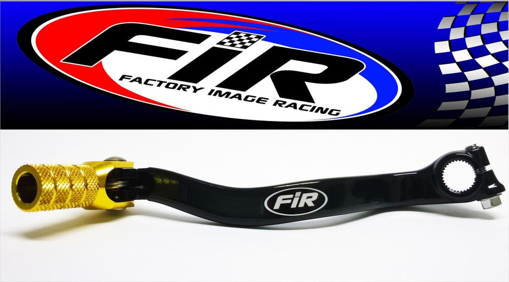 GEAR LEVER SHIFT RM 80 85, ALUMINIUM FORGED 25600-02B01, FIR BRAND, BLACK & GOLD