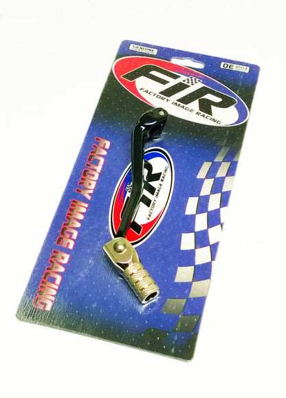 GEAR LEVER BLACK KXF KLX 450, ALUMINIUM FORGED 13156-0084, FIR BRAND, BLACK & TITANIUM