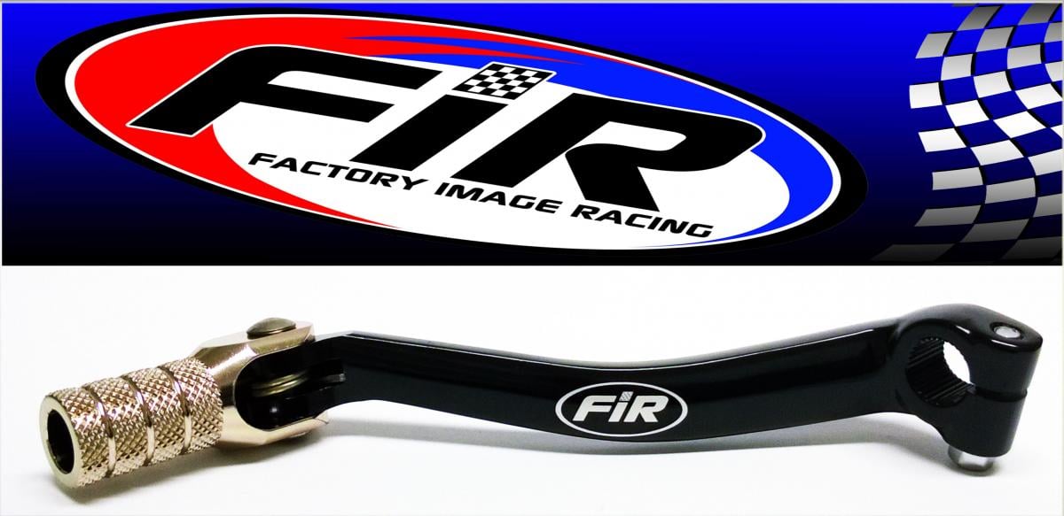 GEAR LEVER BLACK KXF KLX 450, ALUMINIUM FORGED 13156-0084, FIR BRAND, BLACK & TITANIUM
