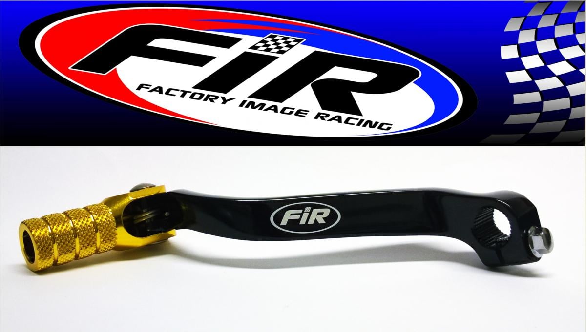 GEAR LEVER SHIFT RM-Z 450, ALUMINIUM FORGED 25600-28H01, FIR BRAND, BLACK & GOLD