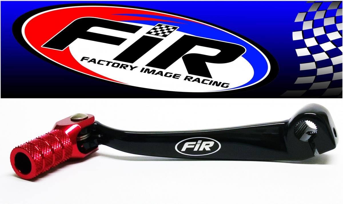 GEAR LEVER SHIFT CRF150R 07-18, ALUMINIUM FORGED 24700-KSE-000, FIR BRAND, BLACK & RED