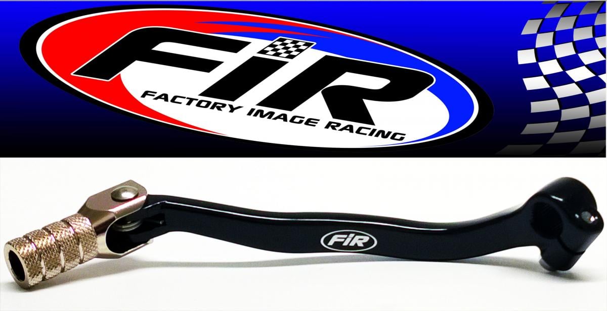 GEAR LEVER BLACK KXF 250 06-08, ALUMINIUM FORGED 13156-0050, FIR BRAND, BLACK & TITANIUM