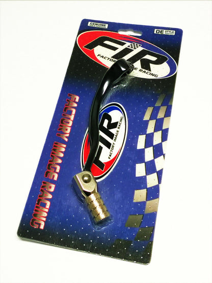 GEAR LEVER BLACK KXF 250 06-08, ALUMINIUM FORGED 13156-0050, FIR BRAND, BLACK & TITANIUM