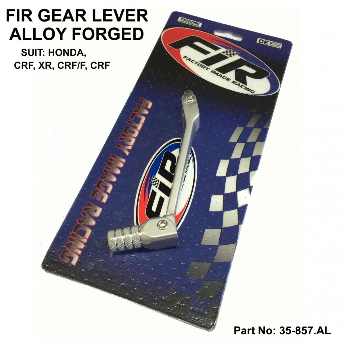 GEAR LEVER SILVER 03-06 CRF 100 230, FORGED ALUMINIUM 24701-KN4-A60