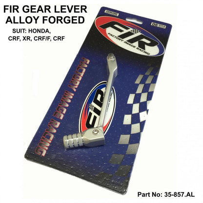 GEAR LEVER SILVER 03-06 CRF 100 230, FORGED ALUMINIUM 24701-KN4-A60