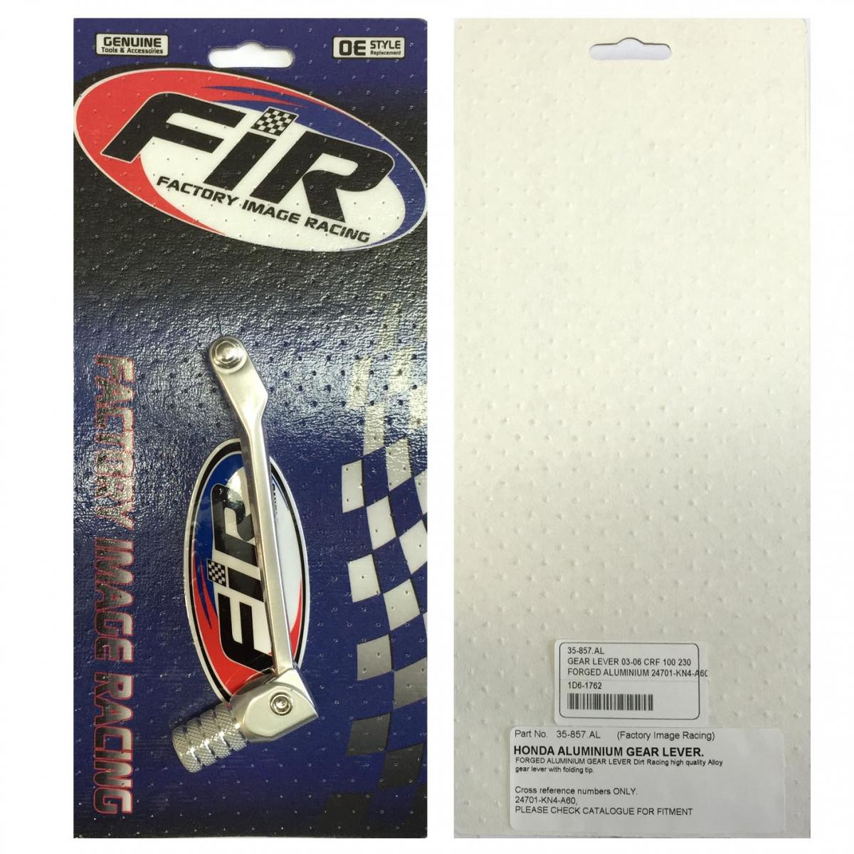 GEAR LEVER SILVER 03-06 CRF 100 230, FORGED ALUMINIUM 24701-KN4-A60