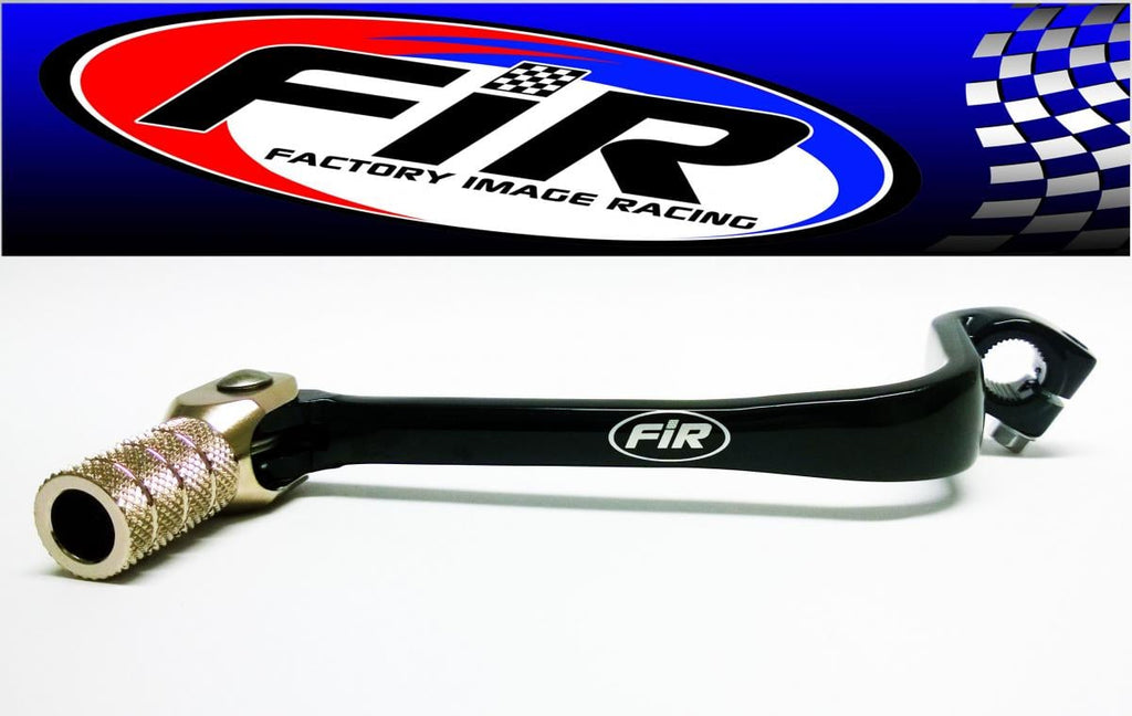 GEAR LEVER SHIFT KLX 110 02-04, ALUMINIUM FORGED 13156-1489, FIR BRAND, BLACK & TITANIUM