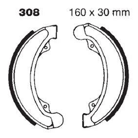 BRAKE SHOES HONDA CB125 CB175 EBC H308