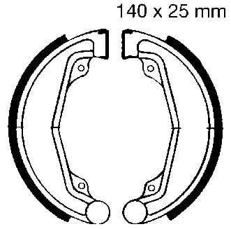 BRAKE SHOES H312 MC-05108
